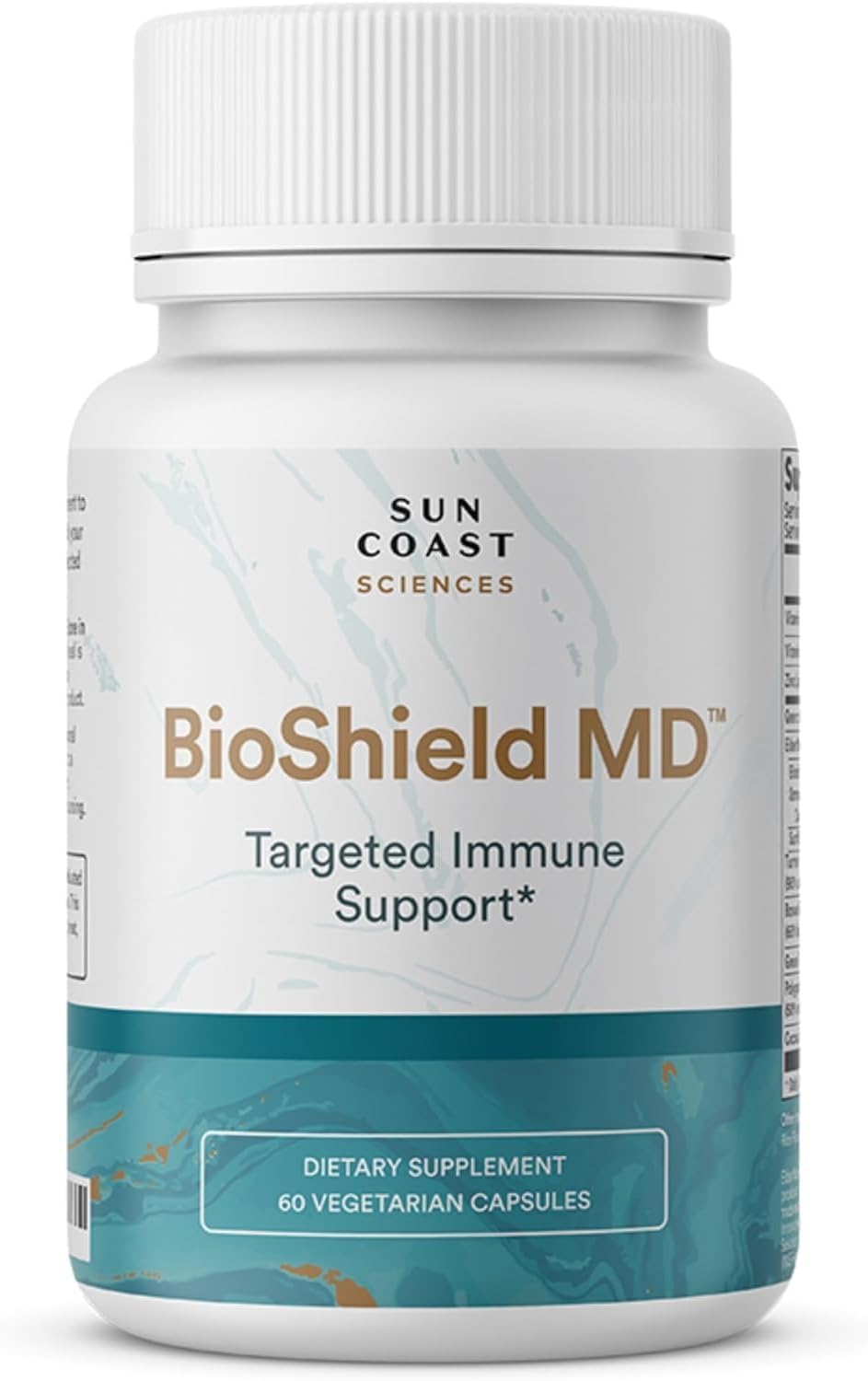 SUN COAST SCIENCES BioShield MD – Apoyo Inmunitario Premium con Vitamina C, D y Zinc (60 Cápsulas)