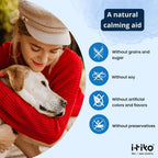 ITIKO Vitaminas para Perros | Suplemento Calmante Sabroso | Tranquilizante para Perros | Apoya el Sistema Nervioso, Reduce Ladridos, L-Triptófano