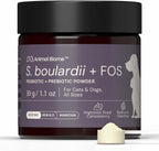 Animal Biome S. Boulardii + FOS Probióticos en Polvo para Perros y Gatos, 60g (100 cucharadas)