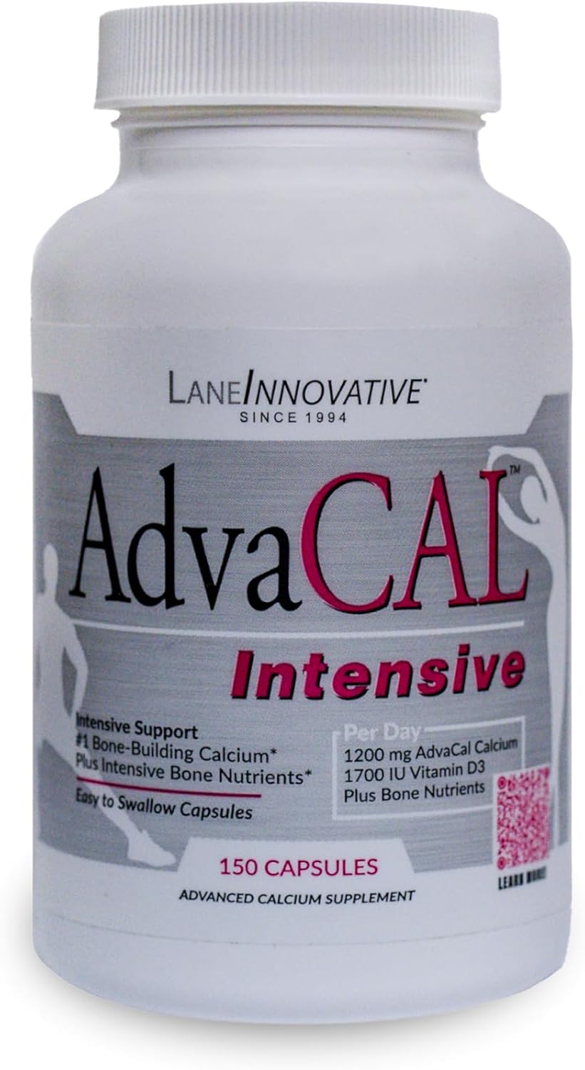 Lane Innovative AdvaCAL Calcio Intensivo para Mujeres 50+ con 1700 UI Vitamina D - 150 Cápsulas