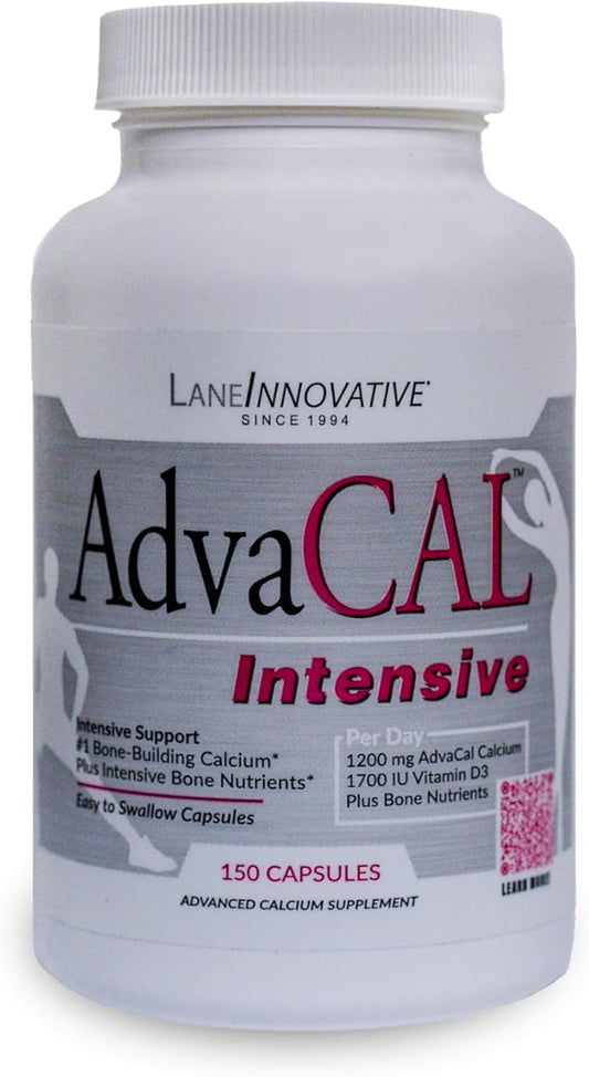 Lane Innovative AdvaCAL Intensive Calcio para Mujeres 50+ con 1700 UI Vitamina D - 150 Cápsulas