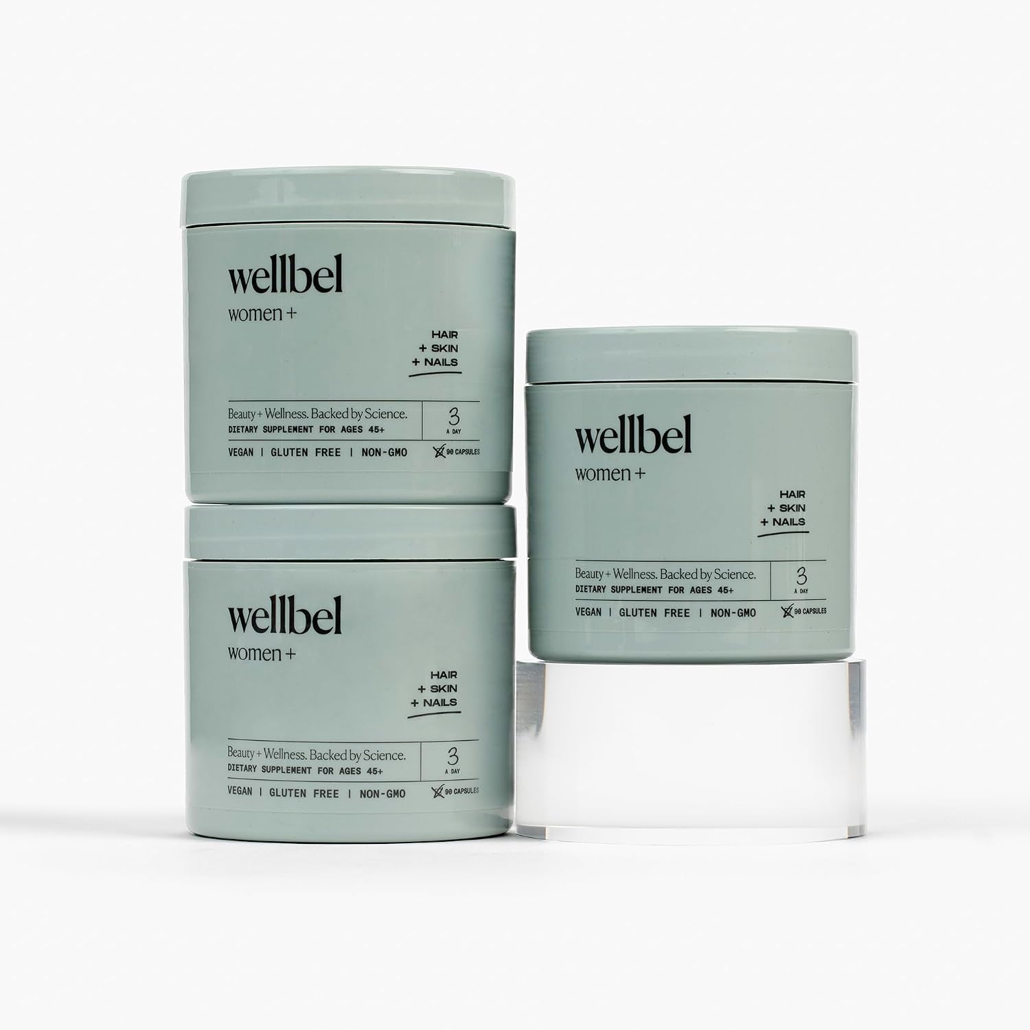WELLBEL Women+ Complemento para Cabello, Piel y Uñas - 90 Comprimidos (Pack de 3)
