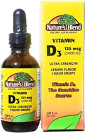 Nature's Blend Vitamina D3 en Gotas, 5000 UI