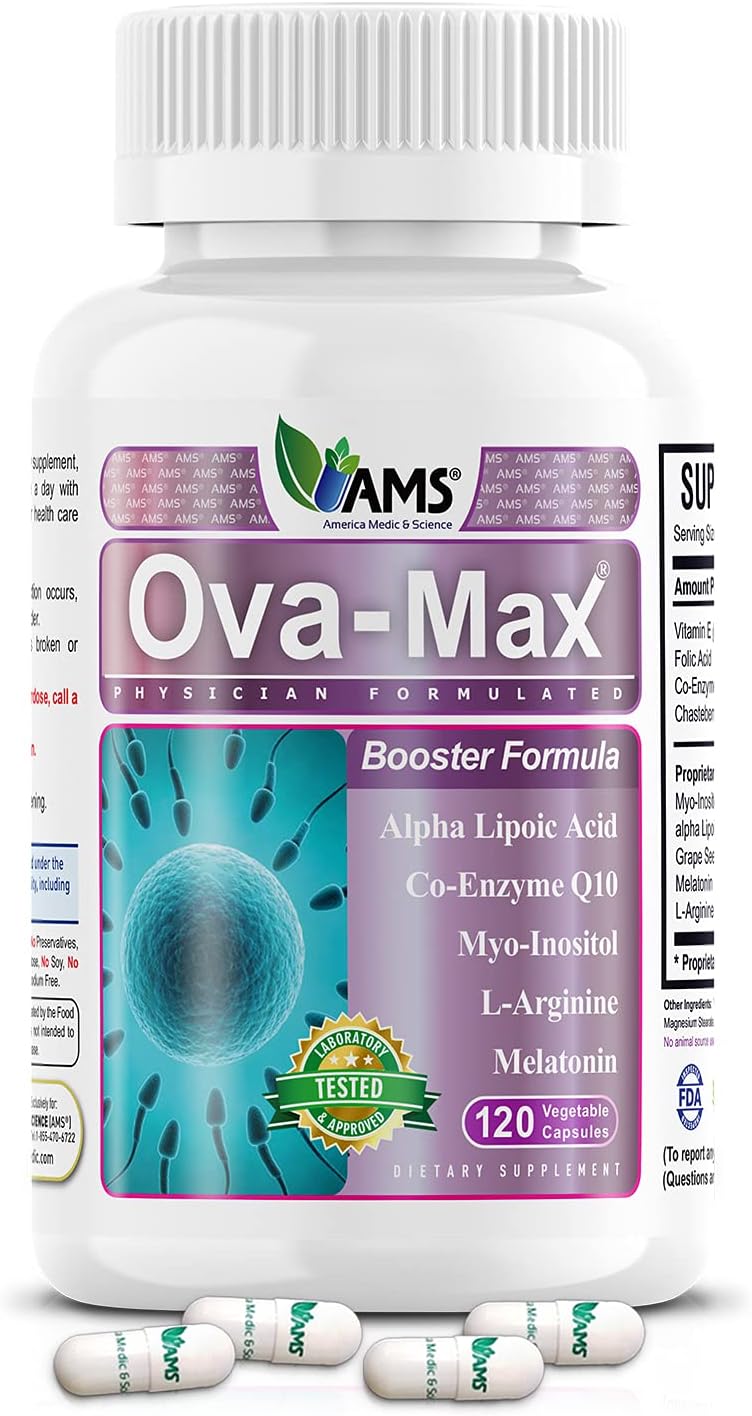 OVA-Max Vitaminas Prenatales para Mujeres (120 Cápsulas)