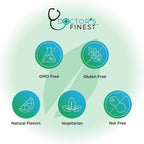 Doctors Finest Gomitas de Vitamina C para Niños – Veganas, Sin OGM y Sin Gluten – Sabor Naranja – 90 Gomitas (45 Dosis)
