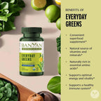 Banyan Botanicals Organic Everyday Greens – Organic Superfood Concentrated Tablets – 90 tablets