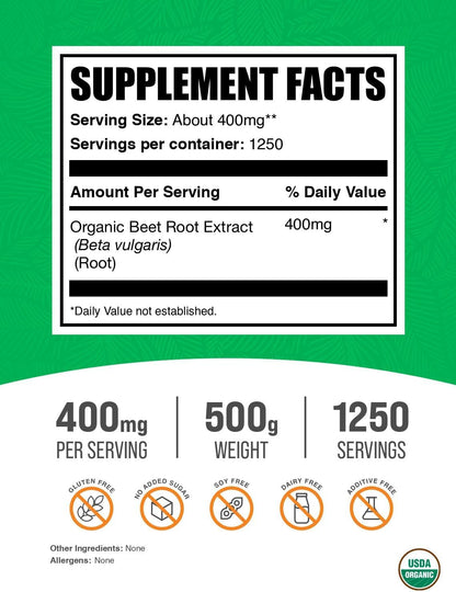 Extracto Orgánico de Raíz de Remolacha en Polvo - 500 g (1,1 lb) – Image 2