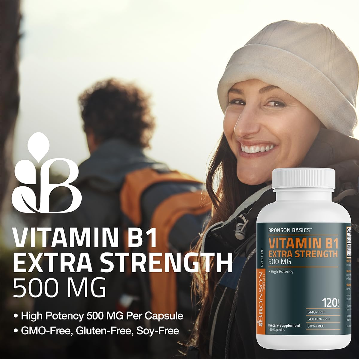 Bronson Vitamina B1 Extra Strength 500 mg – Contribuye a la función psicológica normal. – Image 3