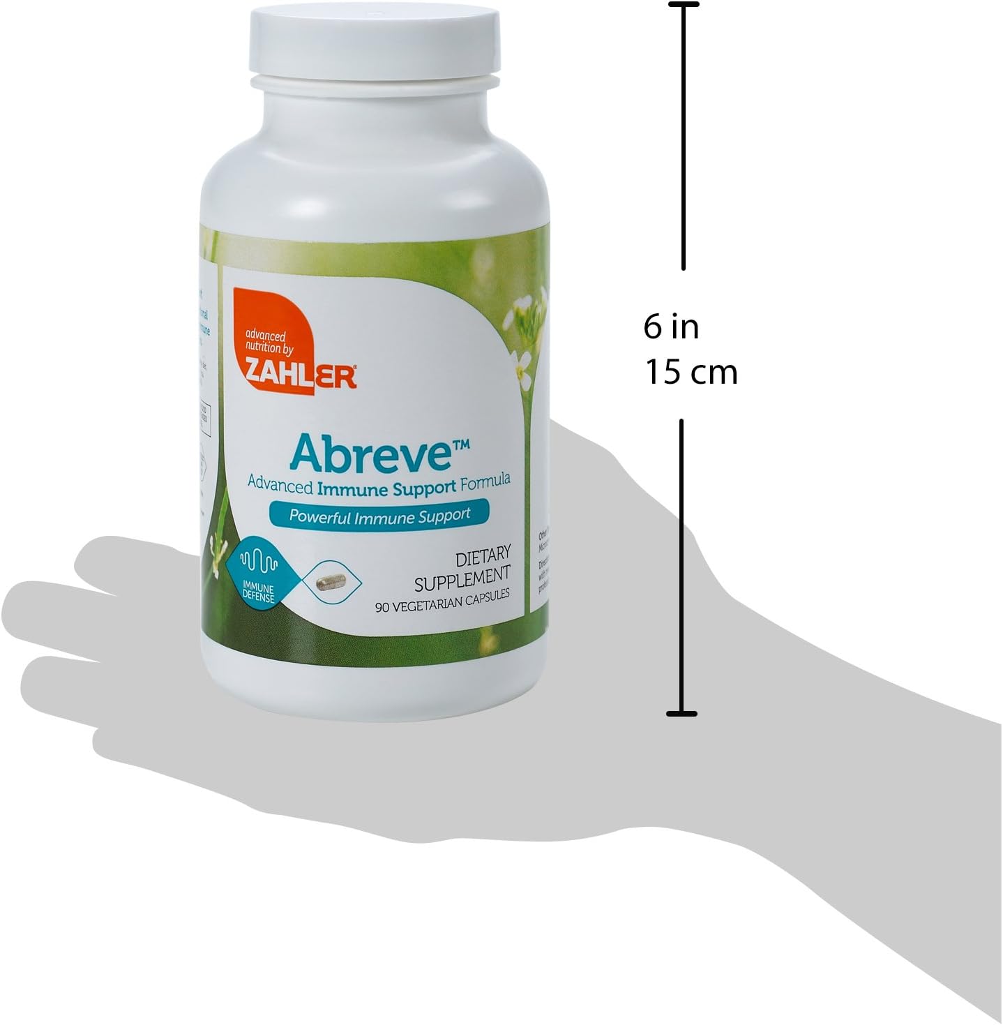 Zahler ImmunAbreve - 90 Cápsulas - Complejo de Vitamina C, Ácido Pantoténico y Equinácea