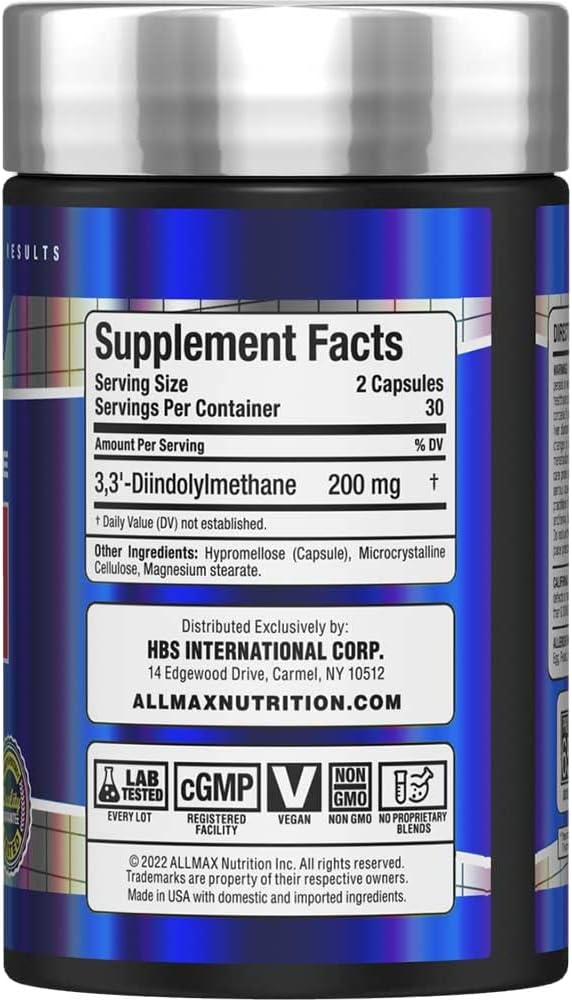 ALLMAX Essentials DIM 100 mg - 60 Cápsulas Vegetales