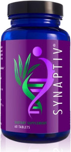 Youngevity Synaptiv™ Brain Support - 12-in-1 - Ginkgo, Huperzine, Bacopa, Quercetin & more - with Antioxidant Blend + Vitamins - 60 Tablets