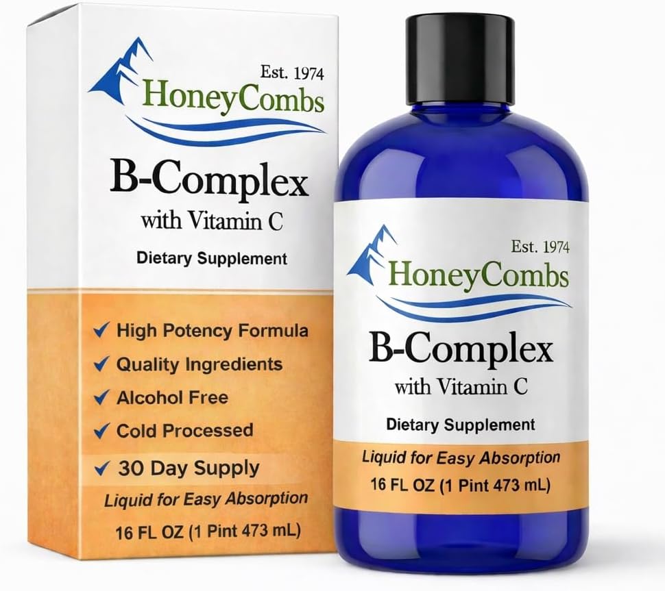 Liquid B-Complex with Vitamin C, 473 ml (16 oz) – HoneyCombs