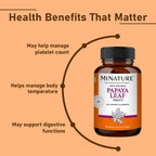 minature Papaya Leaf Tablets 90 Tablets, 1000 mg | 45 Días | Vegano