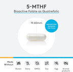 XYMOGEN 5-MTHF ES - Folato Bioactivo 17.000 mcg - 60 Cápsulas
