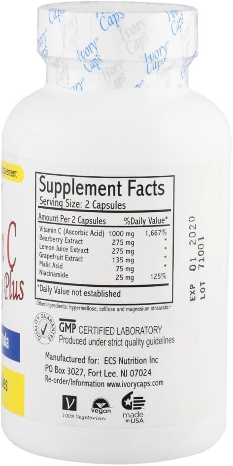 Ivory Caps Maximum Strength Vitamin C Brightening Plus 60 Caps – Image 2