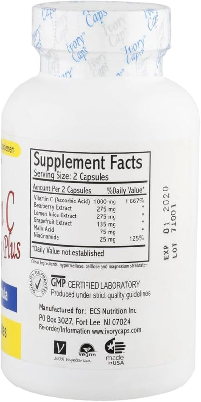 Ivory Caps Maximum Strength Vitamin C Brightening Plus 60 Caps – Image 2