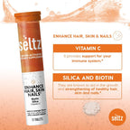 Seltz Comprimidos Efervescentes Cabello, Piel y Uñas – Biotina, Vitamina C y Silicio – 6 Pack