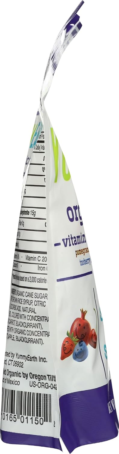 Yummy Earth Vitamin C Orgánica Antioxifruits - Gotas, 3.3 oz