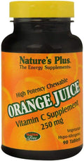 Nature's Plus Vitamina C Masticable 250 mg Naranja - 90 Comprimidos Vegetarianos