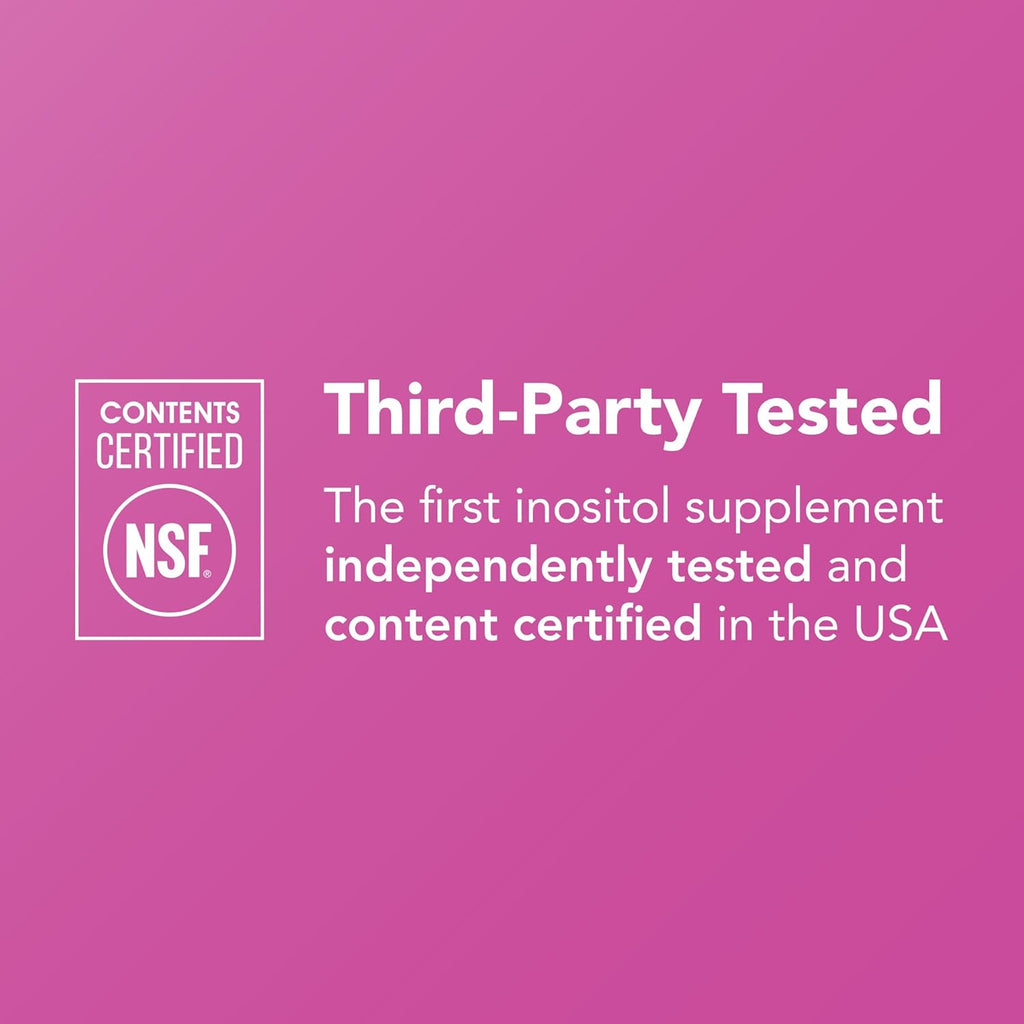 Theralogix Ovasitol Inositol Polvo en Sobres - Suministro para 90 Días - Mioinositol y D-Chiro Inositol - Certificado por NSF - 180 Sobres