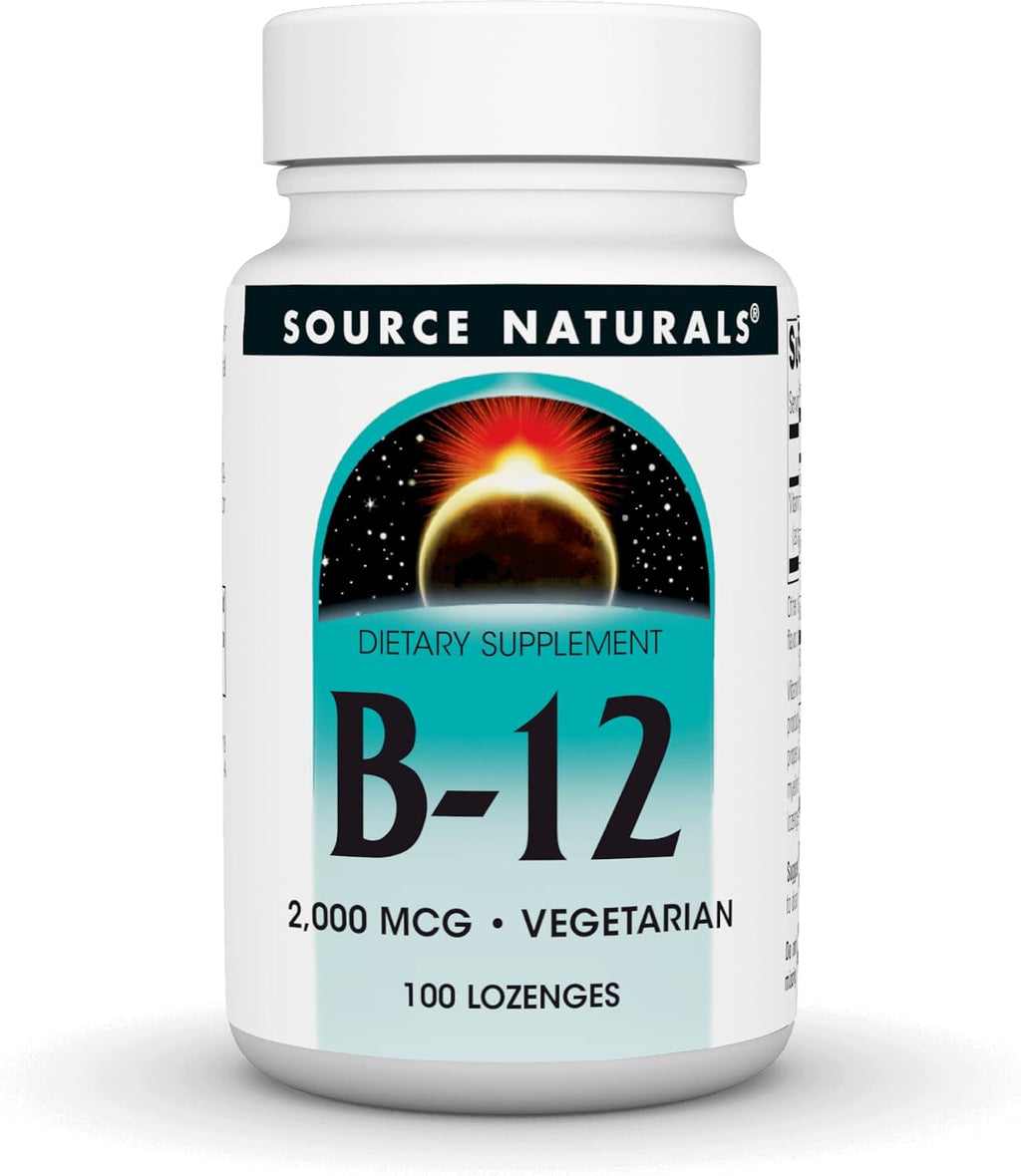 Source Naturals Vitamina B-12 2000 mcg - 100 Comprimidos Sublinguales