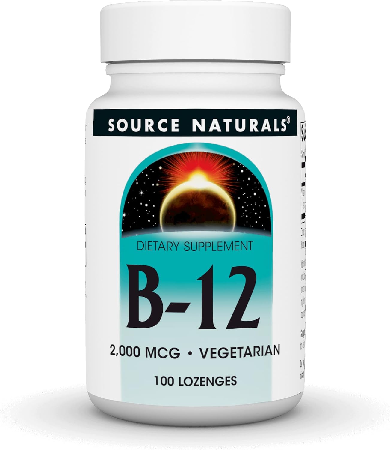 Source Naturals Vitamina B-12 2000 mcg - 100 Comprimidos Sublinguales