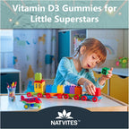 Vitamina D3 Gominolas para Niños - 1000 UI - Sabor Fresa - 120 Gominolas