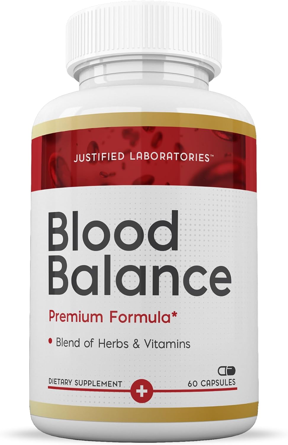 Justified Laboratories Blood Balance – 60 Cápsulas – Fórmula de Apoyo Circulatorio con Hierbas y Vitaminas