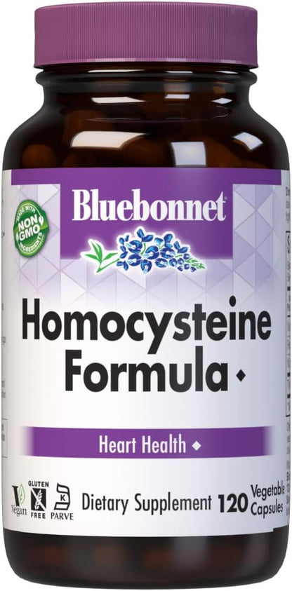 Bluebonnet Fórmula de Homocisteína, 120 Cápsulas Vegetales – Image 1