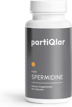 partiQlar Spermidine Supplement 8mg - High Purity Wheat Germ Extract - 60 Veggie Capsules