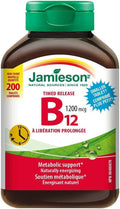 Jamieson Vitamina B12 1200mcg Liberación Prolongada, 200 Comprimidos