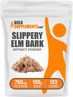 BulkSupplements Extracto de Corteza de Olmo Resbaladizo en Polvo - 500g