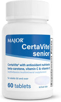 MAJOR CertaVite Multivitamínico sénior con antioxidantes – Multivitamínico para mayores de 50 años, 60 comprimidos