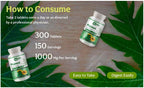 WAY 4 ORGANIC W4O Extracto de Hoja de Papaya en Comprimidos - 300 Comprimidos (150 Dosis), 1000 mg