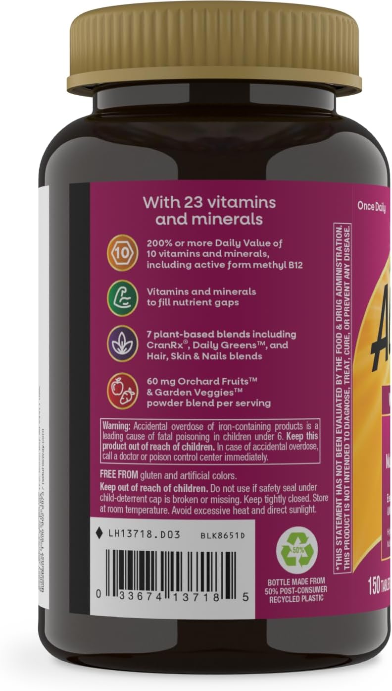 Nature's Way Alive! Ultra Multivitamin para Mujeres, 150 Comprimidos