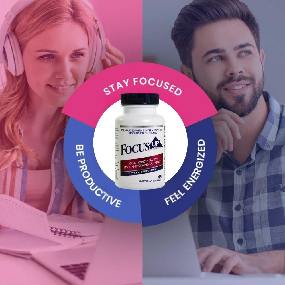 FocusUP Brain & Energy Support – Cápsulas Nootrópicas Naturales (45 unids.)
