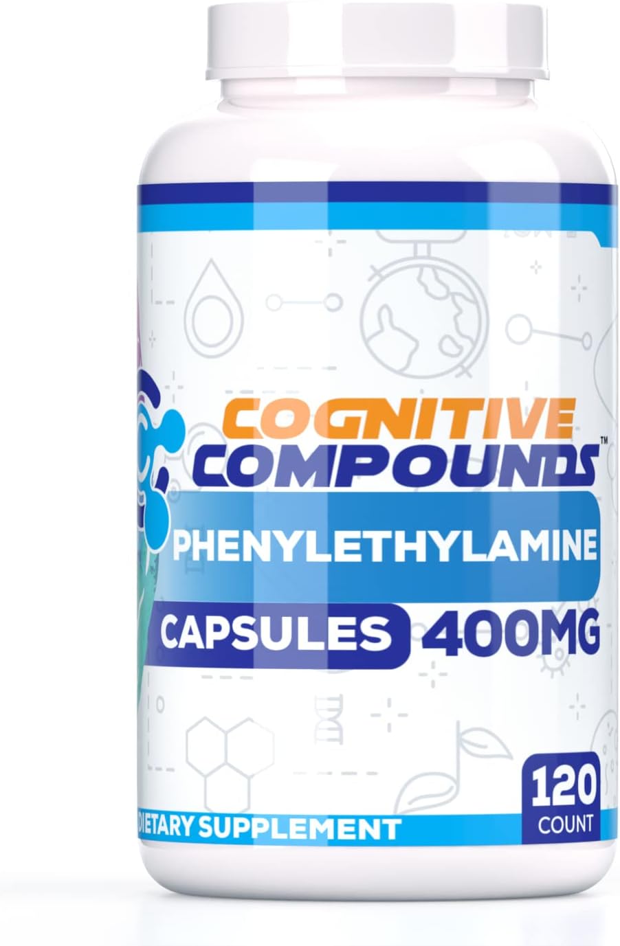 Feniletilamina (PEA) Cápsulas - Apoyo Cognitivo y Mejora del Estado de Ánimo - 120 Cápsulas