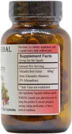 Barlowe's Herbal Elixirs Extracto de Baya Schisandra | 9% Schisandrinas | 600mg | 60 Cápsulas Veganas