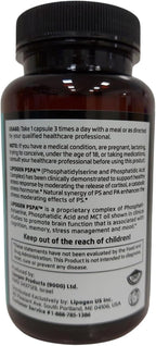 Lipogen PSPA - Dietary Supplement with Phosphatidylserine and Phosphatidic Acid, 90 Softgels