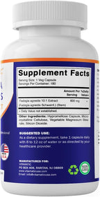 Vitamatic Fadogia Agrestis 10:1 Extract 600 mg 180 Veg Capsules