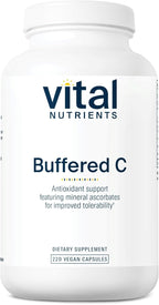 Vital Nutrients Vitamina C Tamponada 500mg - 220 Cápsulas Veganas