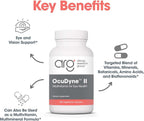 Allergy Research Group ARG OcuDyne II - Suplemento para la salud ocular con luteína, zeaxantina y antioxidantes - Fórmula multivitamínica - Vegetariano - 200 cápsulas