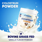 Vitamatic Calostro Bovino 30% IgG en Polvo - Sabor Vainilla - 72g (30 porciones)