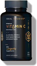 Complemento de Vitamina C de Alimentos Integrales 675 mg – Complejo de Vitamina C de Origen Vegetal con Naranjas Orgánicas, Acerola y Cofactores Naturales – Apoyo Inmunitario y Antioxidante – Vegano – 120 Cápsulas