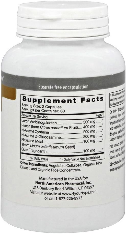 D'Adamo Personalized Nutrition Deflect B, 120 comprimidos