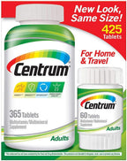Centrum - Suplemento Multivitamínico y Multimineral para Adultos 425 Comprimidos (365+60)