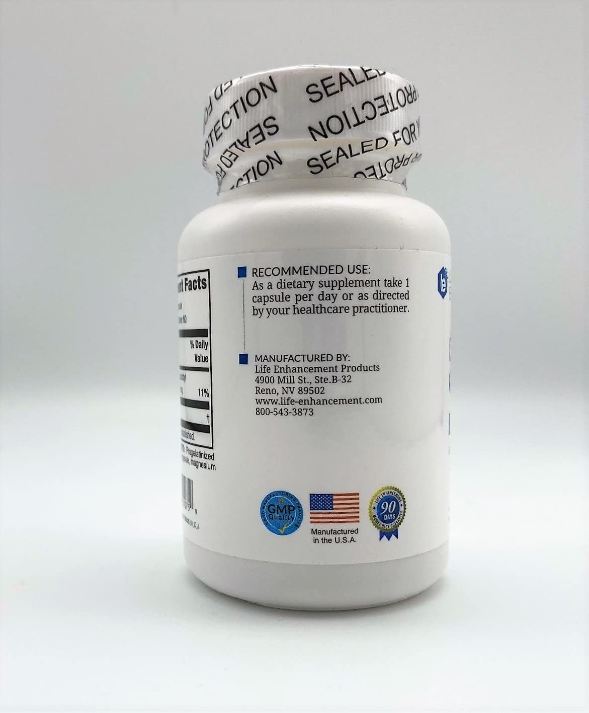 Life Enhancement DHEA Original - 25 mg DHEA con 4 mg de Vitamina C - 60 Cápsulas