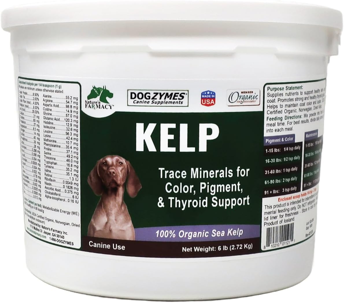 Dogzymes Alga Noruega Orgánica para Perros - 340 g