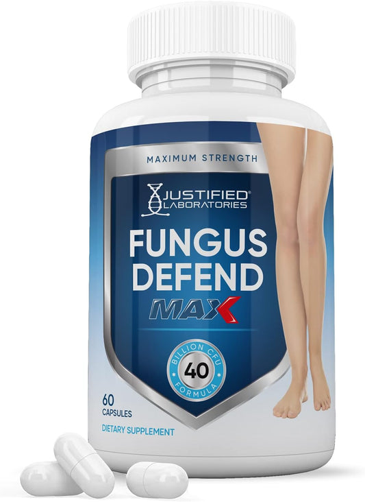 Justified Laboratories Fungus Defend Max Probiótico 40 Mil Millones UFC 60 Cápsulas