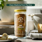 Beekeeper's Naturals - Gránulos de Polen de Abeja 100% Crudo, Enzimas Naturales Preservadas, Fuente de Vitamina B, Minerales, Aminoácidos y Proteína - Paleo y Keto, Sin Gluten (148 g)